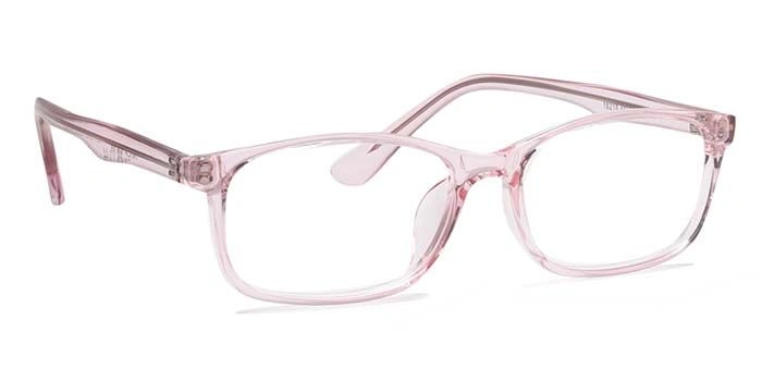 Xstyl by Coolwinks E23A6716 Glossy Pink Full Frame Rectangle Eyeglasses for Women-PINK-2