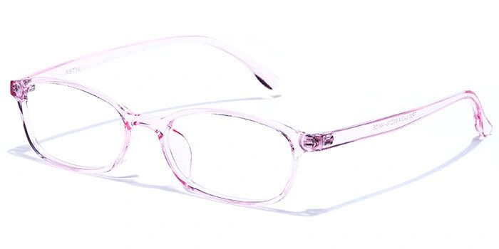 Xstyl by Coolwinks E23B6149 Glossy Pink Full Frame Rectangle Eyeglasses for Women-PINK-1