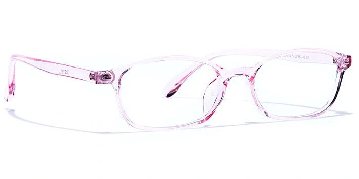 Xstyl by Coolwinks E23B6149 Glossy Pink Full Frame Rectangle Eyeglasses for Women-PINK-2