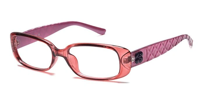 Xstyl by Coolwinks E23C5060 Glossy Pink Full Frame Rectangle Eyeglasses for Women-PINK-1