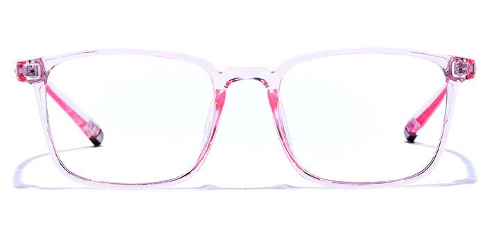 Xstyl by Coolwinks E23A6087 Glossy Pink Full Frame Retro Square Eyeglasses for Women-