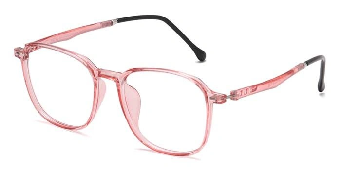 Xstyl by Coolwinks E23A6731 Glossy Pink Full Frame Retro Square Eyeglasses for Women-PINK-1