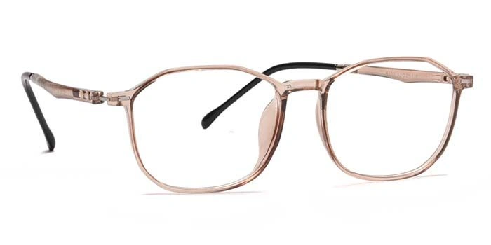 Xstyl by Coolwinks E23B6756 Glossy Pink Full Frame Retro Square Eyeglasses for Women-PINK-2