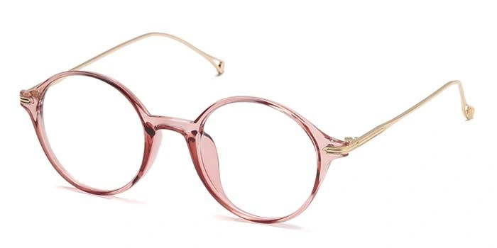 Xstyl by Coolwinks E23C6736 Glossy Pink Full Frame Round Eyeglasses for Women-PINK-1