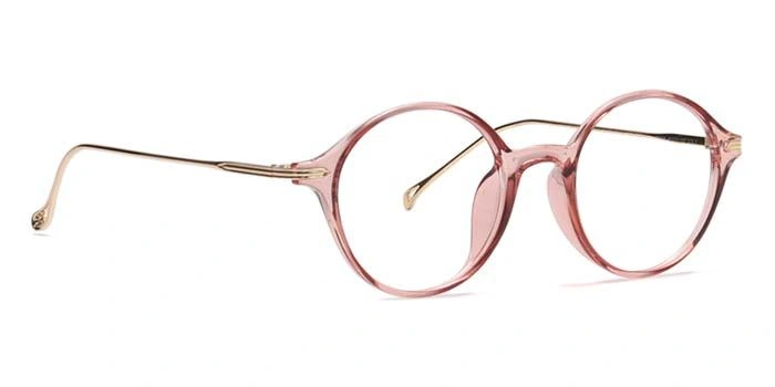 Xstyl by Coolwinks E23C6736 Glossy Pink Full Frame Round Eyeglasses for Women-PINK-2