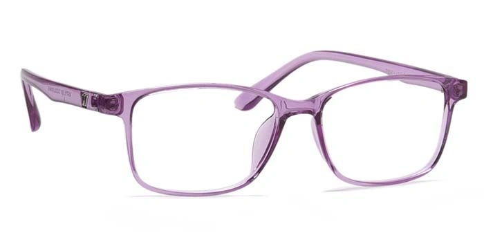 Xstyl by Coolwinks E17B6769 Glossy Purple Full Frame Rectangle Eyeglasses for Women-PURPLE-2