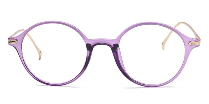 Xstyl by Coolwinks E17A6738 Glossy Purple Full Frame Round Eyeglasses for Women-