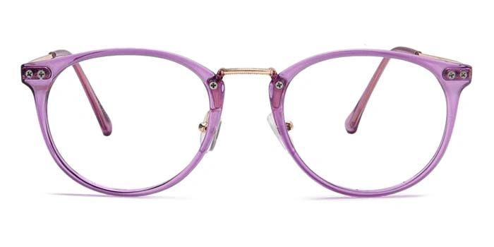 Xstyl by Coolwinks E17A6764 Glossy Purple Full Frame Round Eyeglasses for Women-