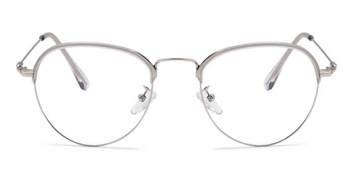 Xstyl by Coolwinks E19B6720 Matte White Full Frame Clubmaster Eyeglasses for Men and Women-