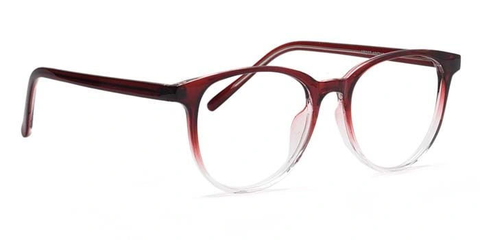 Xstyl by Coolwinks E33B6715 Glossy Wine Full Frame Round Eyeglasses for Men and Women-WINE-2