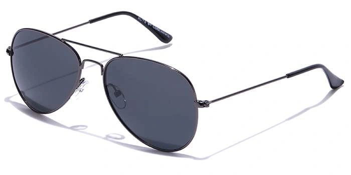 ELITE by Coolwinks S16C5613 Black Polarized Pilot Sunglasses for Men and Women-BLACK-1