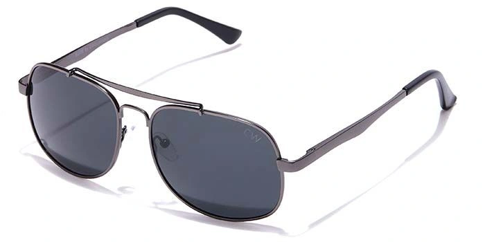 Elite by Coolwinks S12A6493 Black Polarized Retro Square Sunglasses for Men and Women-BLACK-1