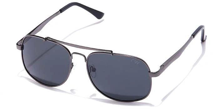 Elite by Coolwinks S12B6493 Black Polarized Retro Square Sunglasses for Men and Women-BLACK-1