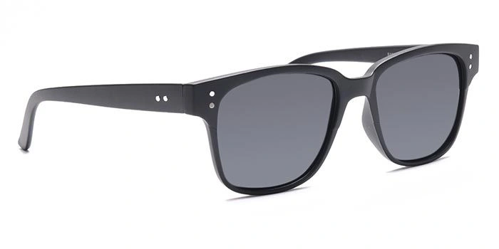 ELITE by Coolwinks S16A5522 Black Polarized Retro Square Sunglasses for Men and Women-BLACK-2