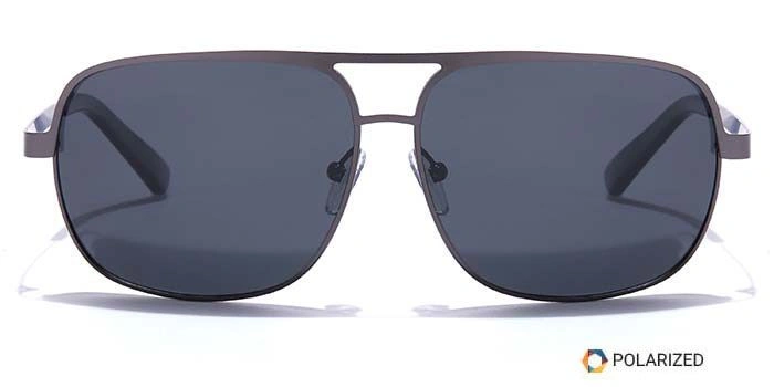 ELITE by Coolwinks S16C5398 Black Polarized Wraparound Sunglasses for Men and Women-