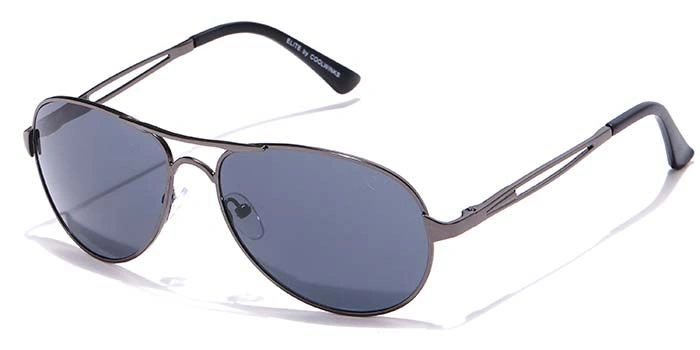 Elite by Coolwinks S12C6507 Black Tinted Pilot Sunglasses for Men and Women-TINTED-1