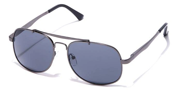 Elite by Coolwinks S12A6460 Black Tinted Retro Square Sunglasses for Men and Women-BLACK-1