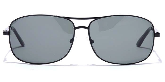 ELITE by Coolwinks S16A5335 Black Tinted Retro Square Sunglasses for Men and Women-