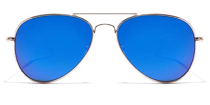 ELITE by Coolwinks S15B5303 Blue Mirror Pilot Sunglasses for Men and Women-