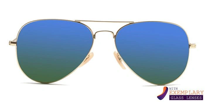 ELITE by Coolwinks S20D6299 Blue Mirror Pilot Sunglasses for Men and Women-