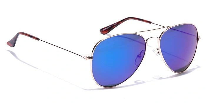 ELITE by Coolwinks S35A5394 Blue Mirror Pilot Sunglasses for Men and Women-BLUE-2