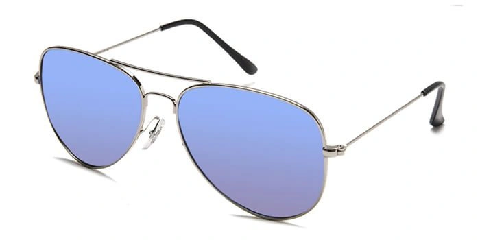 ELITE by Coolwinks S20B6307 Blue Mirror Polarized Pilot Sunglasses for Men and Women-BLUE-1