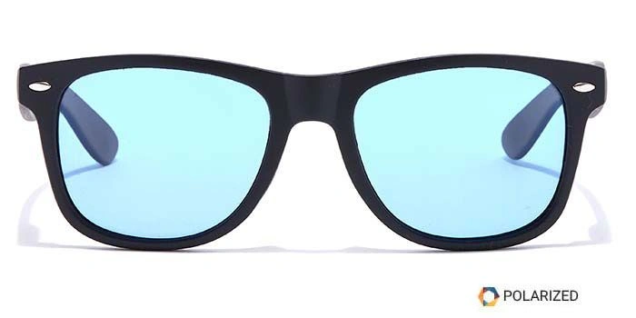 ELITE by Coolwinks S20A5471 Blue Polarized Retro Square Sunglasses for Men and Women-