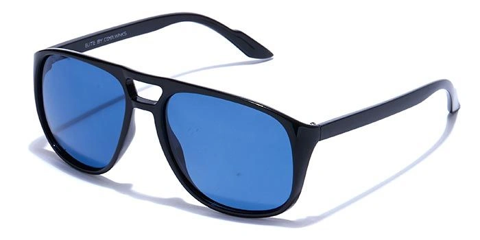 ELITE by Coolwinks S20A5495 Blue Polarized Retro Square Sunglasses for Men and Women-BLUE-1