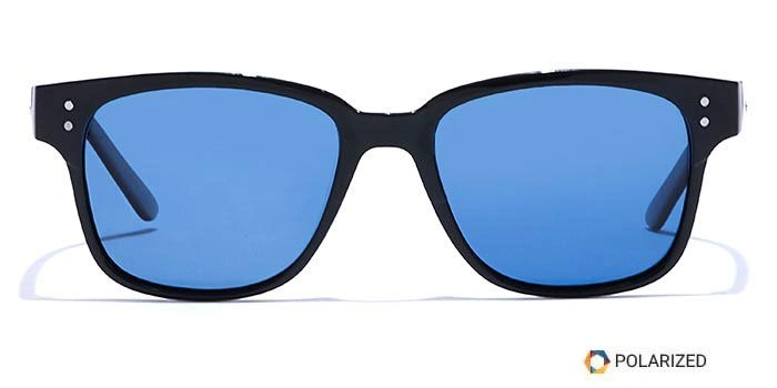 ELITE by Coolwinks S20A5525 Blue Polarized Retro Square Sunglasses for Men and Women-