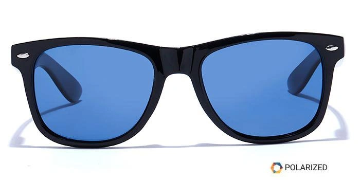 ELITE by Coolwinks S20B5473 Blue Polarized Retro Square Sunglasses for Men and Women-