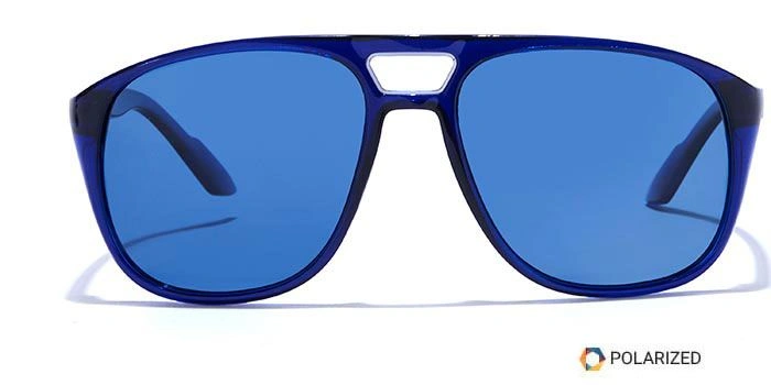 ELITE by Coolwinks S20B5495 Blue Polarized Retro Square Sunglasses for Men and Women-