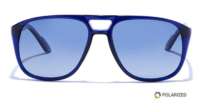 ELITE by Coolwinks S20B5502 Blue Polarized Retro Square Sunglasses for Men and Women-