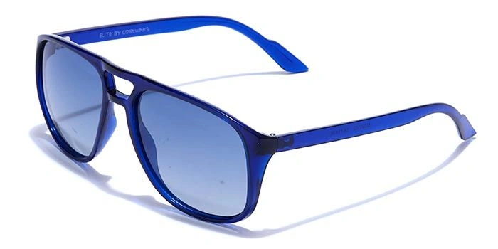 ELITE by Coolwinks S20B5502 Blue Polarized Retro Square Sunglasses for Men and Women-BLUE-1