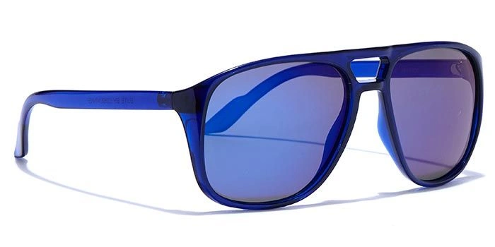 ELITE by Coolwinks S20B5503 Blue Polarized Retro Square Sunglasses for Men and Women-BLUE-2