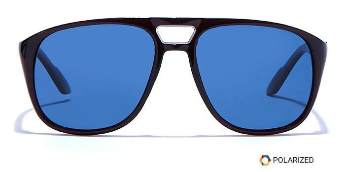 ELITE by Coolwinks S20C5495 Blue Polarized Retro Square Sunglasses for Men and Women-