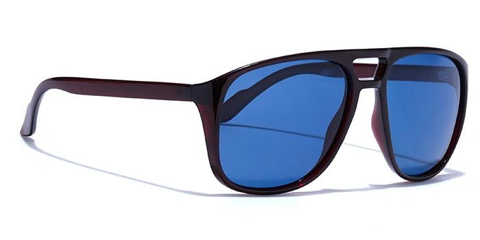 ELITE by Coolwinks S20C5495 Blue Polarized Retro Square Sunglasses for Men and Women-BLUE-2