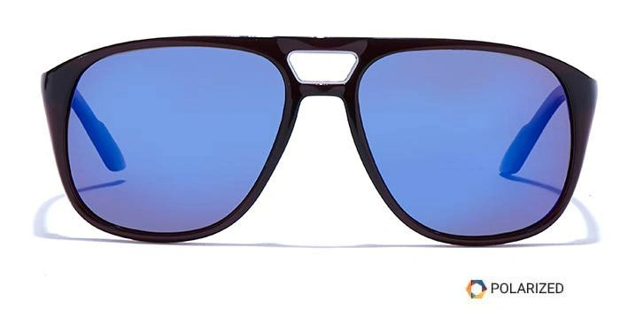 ELITE by Coolwinks S20C5503 Blue Polarized Retro Square Sunglasses for Men and Women-