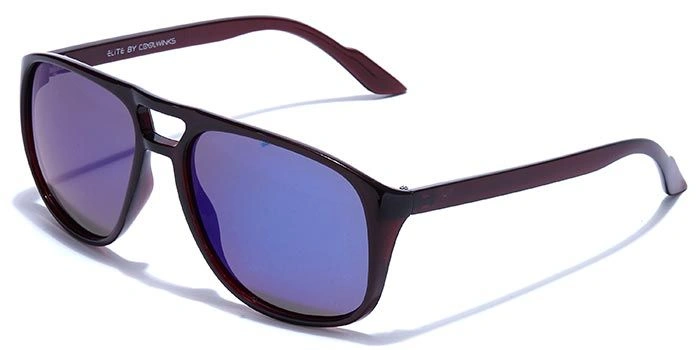 ELITE by Coolwinks S20C5503 Blue Polarized Retro Square Sunglasses for Men and Women-BLUE-1