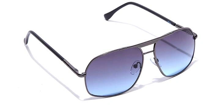 Elite by Coolwinks S20A6447 Blue Tinted Retro Square Sunglasses for Men and Women-BLUE-2