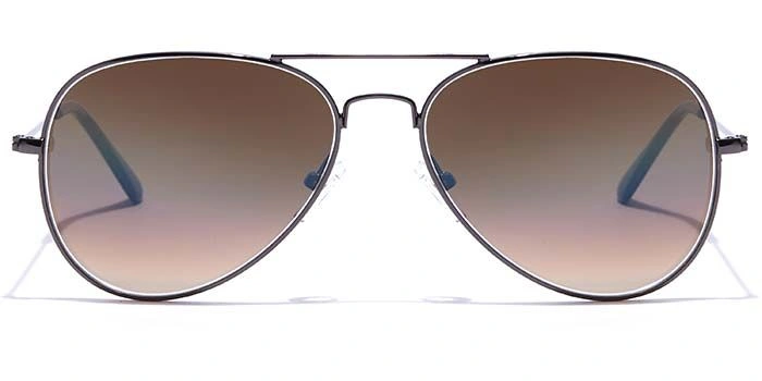 ELITE by Coolwinks S15C5390 Brown Gradient Pilot Sunglasses for Men and Women-