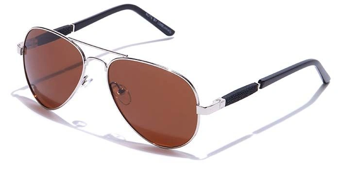 ELITE by Coolwinks S15B5586 Brown Polarized Pilot Sunglasses for Men and Women-BROWN-1