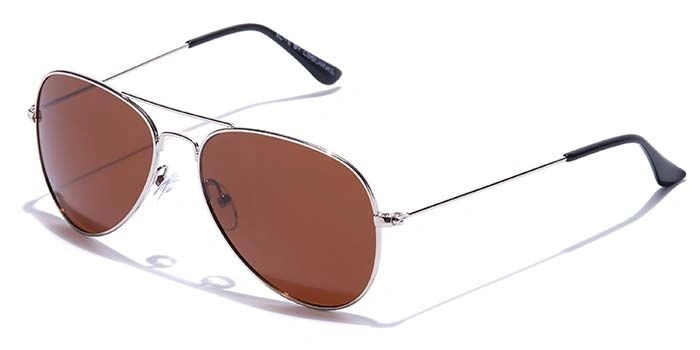 ELITE by Coolwinks S15B5614 Brown Polarized Pilot Sunglasses for Men and Women-BROWN-1