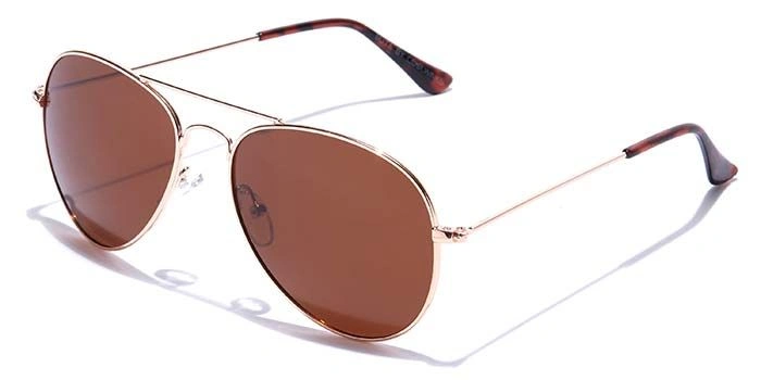 ELITE by Coolwinks S15B6523 Brown Polarized Pilot Sunglasses for Men and Women-BROWN-1