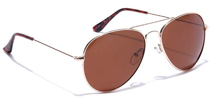 ELITE by Coolwinks S15B6523 Brown Polarized Pilot Sunglasses for Men and Women-BROWN-2