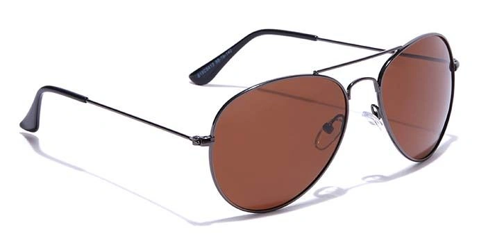 ELITE by Coolwinks S15C5413 Brown Polarized Pilot Sunglasses for Men and Women-BROWN-2