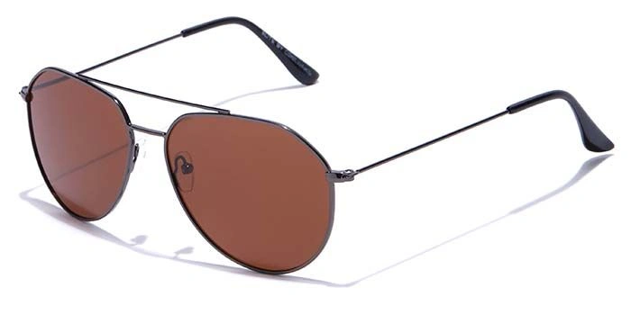 ELITE by Coolwinks S15C5572 Brown Polarized Pilot Sunglasses for Men and Women-BROWN-1