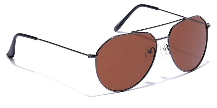 ELITE by Coolwinks S15C5572 Brown Polarized Pilot Sunglasses for Men and Women-BROWN-2