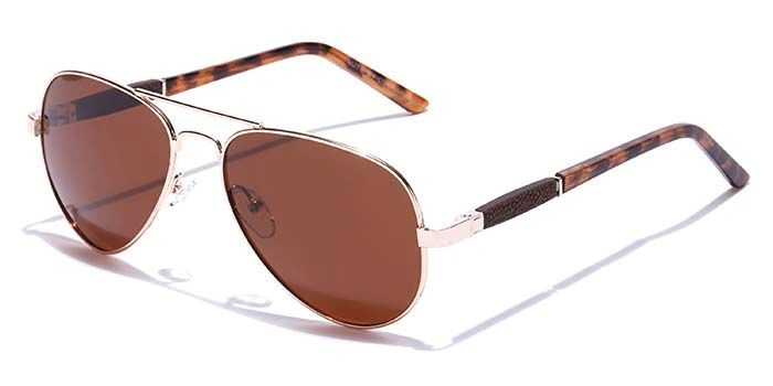 ELITE by Coolwinks S15C5586 Brown Polarized Pilot Sunglasses for Men and Women-BROWN-1