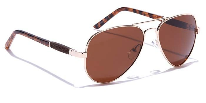 ELITE by Coolwinks S15C5586 Brown Polarized Pilot Sunglasses for Men and Women-BROWN-2