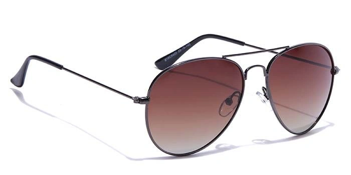 ELITE by Coolwinks S15C6524 Brown Polarized Pilot Sunglasses for Men and Women-BROWN-2